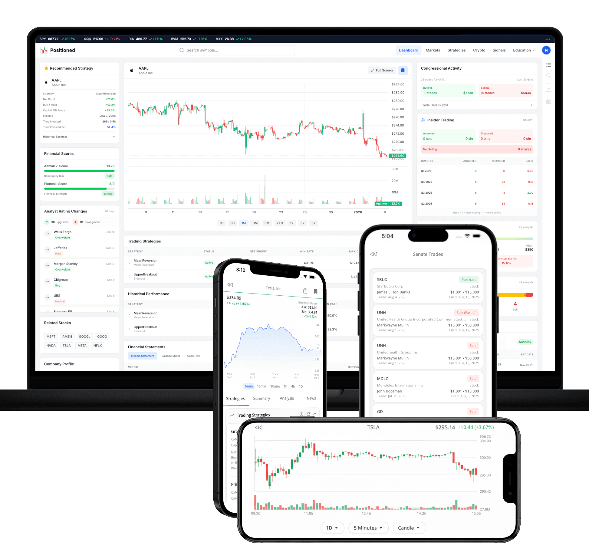 Alpha unified — Positioned platform dashboard
